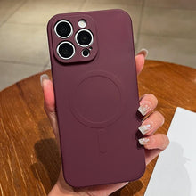 Load image into Gallery viewer, Solid Color Liquid Silicone MagSafe Magnetic Phone Case, For iPhone 12 Pro Max, For iPhone 12 Pro, For iPhone 11 Pro Max