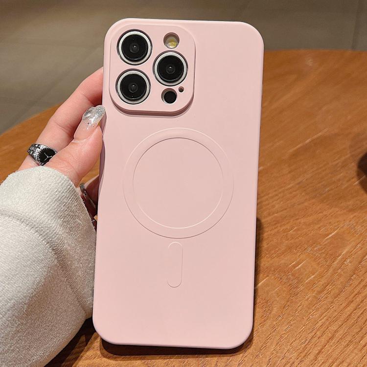 Solid Color Liquid Silicone MagSafe Magnetic Phone Case, For iPhone 12 Pro Max, For iPhone 12 Pro, For iPhone 11 Pro Max
