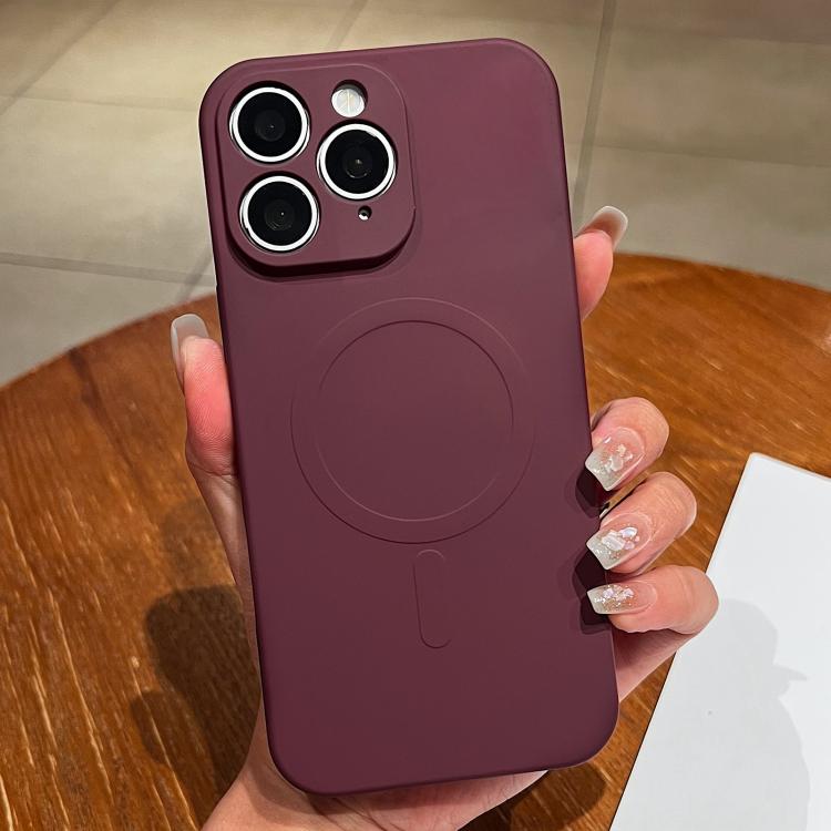 Solid Color Liquid Silicone MagSafe Magnetic Phone Case, For iPhone 12 Pro Max, For iPhone 12 Pro, For iPhone 11 Pro Max
