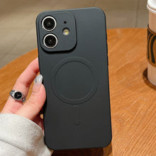 Load image into Gallery viewer, Solid Color Liquid Silicone MagSafe Magnetic Phone Case, For iPhone 11, For iPhone 11 Pro