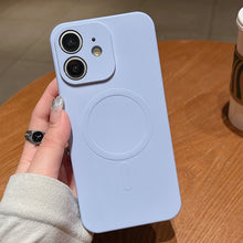 Load image into Gallery viewer, Solid Color Liquid Silicone MagSafe Magnetic Phone Case, For iPhone 11, For iPhone 11 Pro