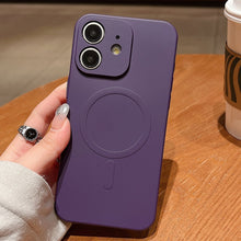 Load image into Gallery viewer, Solid Color Liquid Silicone MagSafe Magnetic Phone Case, For iPhone 11, For iPhone 11 Pro