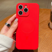 Load image into Gallery viewer, Solid Color Liquid Silicone MagSafe Magnetic Phone Case, For iPhone 11, For iPhone 11 Pro