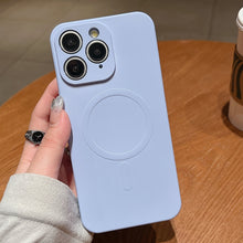 Load image into Gallery viewer, Solid Color Liquid Silicone MagSafe Magnetic Phone Case, For iPhone 11, For iPhone 11 Pro