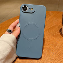 Load image into Gallery viewer, Solid Color Liquid Silicone MagSafe Magnetic Phone Case, For iPhone 17e / 16e, For iPhone 17 Pro Max, For iPhone 17 Pro