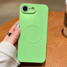 Load image into Gallery viewer, Solid Color Liquid Silicone MagSafe Magnetic Phone Case, For iPhone 17e / 16e, For iPhone 17 Pro Max, For iPhone 17 Pro