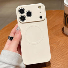 Load image into Gallery viewer, Solid Color Liquid Silicone MagSafe Magnetic Phone Case, For iPhone 17e / 16e, For iPhone 17 Pro Max, For iPhone 17 Pro