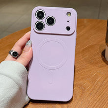 Load image into Gallery viewer, Solid Color Liquid Silicone MagSafe Magnetic Phone Case, For iPhone 17e / 16e, For iPhone 17 Pro Max, For iPhone 17 Pro