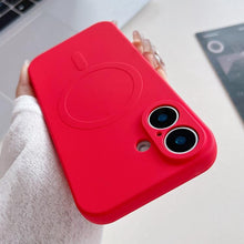 Load image into Gallery viewer, Solid Color Liquid Silicone MagSafe Magnetic Phone Case, For iPhone 17, For iPhone Air, For iPhone 16 Pro Max