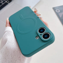 Load image into Gallery viewer, Solid Color Liquid Silicone MagSafe Magnetic Phone Case, For iPhone 17, For iPhone Air, For iPhone 16 Pro Max