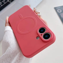 Load image into Gallery viewer, Solid Color Liquid Silicone MagSafe Magnetic Phone Case, For iPhone 17, For iPhone Air, For iPhone 16 Pro Max