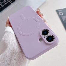 Load image into Gallery viewer, Solid Color Liquid Silicone MagSafe Magnetic Phone Case, For iPhone 17, For iPhone Air, For iPhone 16 Pro Max