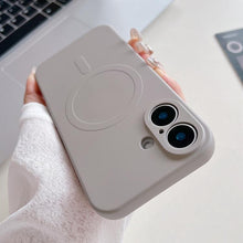 Load image into Gallery viewer, Solid Color Liquid Silicone MagSafe Magnetic Phone Case, For iPhone 17, For iPhone Air, For iPhone 16 Pro Max