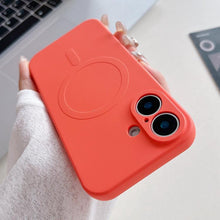 Load image into Gallery viewer, Solid Color Liquid Silicone MagSafe Magnetic Phone Case, For iPhone 17, For iPhone Air, For iPhone 16 Pro Max