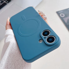 Load image into Gallery viewer, Solid Color Liquid Silicone MagSafe Magnetic Phone Case, For iPhone 17, For iPhone Air, For iPhone 16 Pro Max