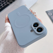 Load image into Gallery viewer, Solid Color Liquid Silicone MagSafe Magnetic Phone Case, For iPhone 17, For iPhone Air, For iPhone 16 Pro Max