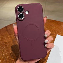 Load image into Gallery viewer, Solid Color Liquid Silicone MagSafe Magnetic Phone Case, For iPhone 17, For iPhone Air, For iPhone 16 Pro Max