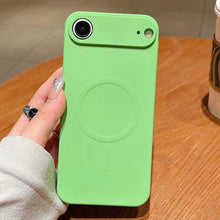 Load image into Gallery viewer, Solid Color Liquid Silicone MagSafe Magnetic Phone Case, For iPhone 17, For iPhone Air, For iPhone 16 Pro Max