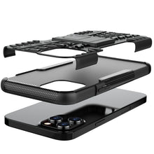 Load image into Gallery viewer, Tire Texture Shockproof TPU + PC Protective Case with Holder, For iPhone 12 mini, For iPhone 12 Pro Max