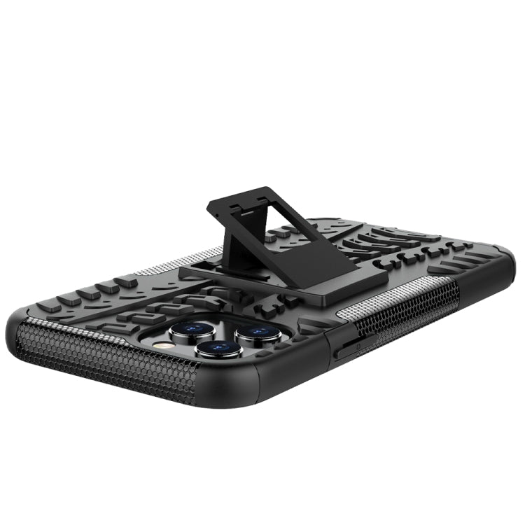 Tire Texture Shockproof TPU + PC Protective Case with Holder, For iPhone 12 mini, For iPhone 12 Pro Max