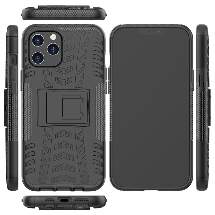 Tire Texture Shockproof TPU + PC Protective Case with Holder, For iPhone 12 mini, For iPhone 12 Pro Max