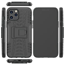 Load image into Gallery viewer, Tire Texture Shockproof TPU + PC Protective Case with Holder, For iPhone 12 mini, For iPhone 12 Pro Max
