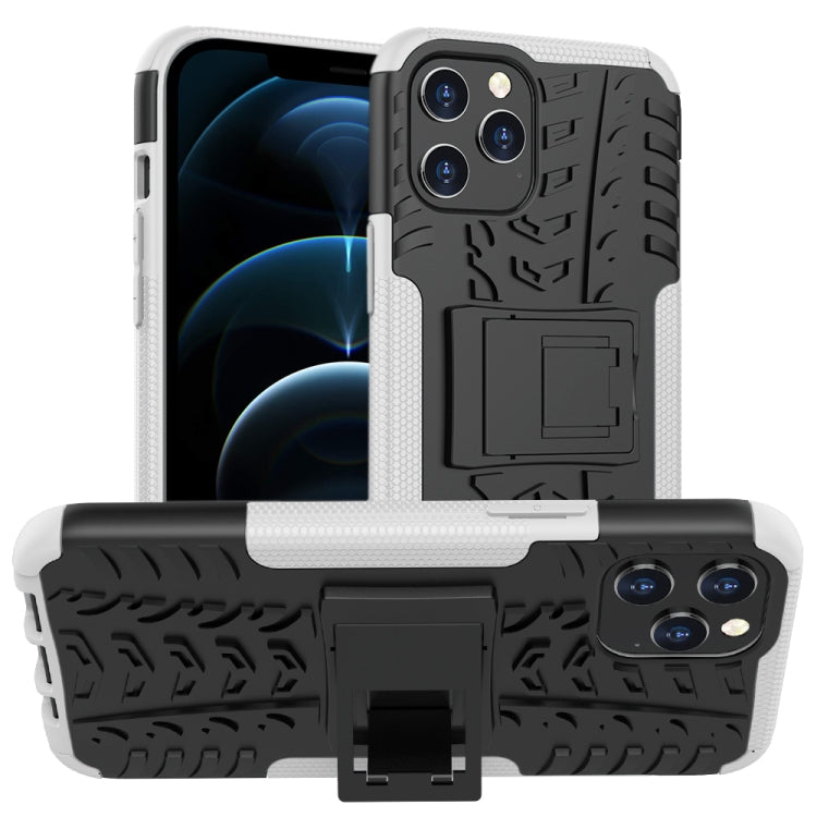 Tire Texture Shockproof TPU + PC Protective Case with Holder, For iPhone 12 mini, For iPhone 12 Pro Max