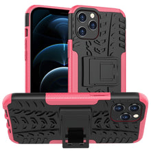 Load image into Gallery viewer, Tire Texture Shockproof TPU + PC Protective Case with Holder, For iPhone 12 mini, For iPhone 12 Pro Max