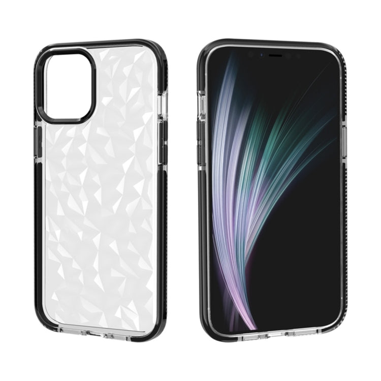 Shockproof Diamond Texture TPU Protective Case, For iPhone 12 / 12 Pro, For iPhone 12 Pro Max