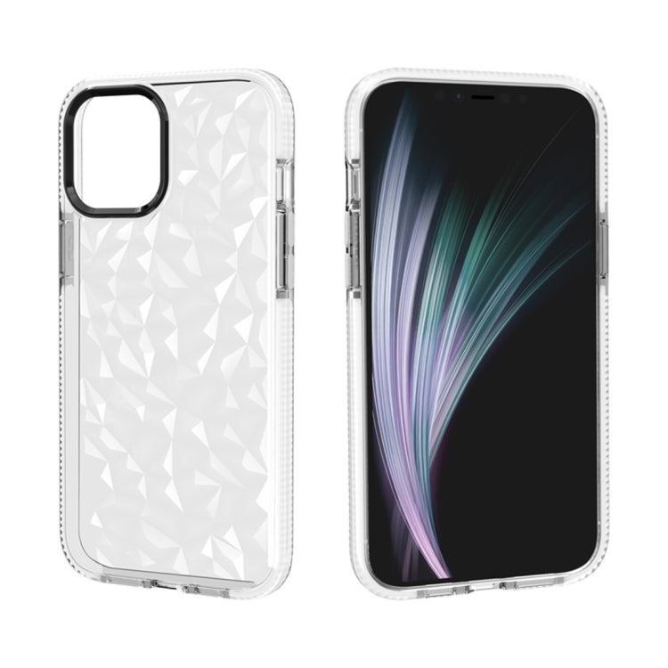 Shockproof Diamond Texture TPU Protective Case, For iPhone 12 / 12 Pro, For iPhone 12 Pro Max