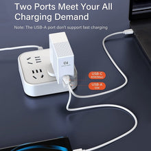 Load image into Gallery viewer, LDNIO A2620C PD3.0 65W USB Power Adapter Travel Charger with Type-C to Type-C Cable, EU Plug, US Plug, UK Plug