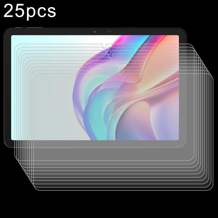 25pcs 9H 0.3mm Explosion-proof Tempered Glass Film, For Tecno Pad 10.1, For Tecno MegaPad Pro 12 inch, For Tecno MegaPad SE 11, For Tecno MegaPad 2 11 inch, For Tecno MegaPad SE 2