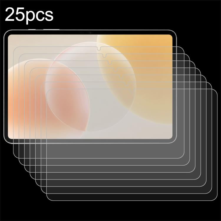 25pcs 9H 0.3mm Explosion-proof Tempered Glass Film, For Tecno Pad 10.1, For Tecno MegaPad Pro 12 inch, For Tecno MegaPad SE 11, For Tecno MegaPad 2 11 inch, For Tecno MegaPad SE 2
