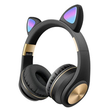 Load image into Gallery viewer, Cat Ears Bluetooth Wireless Headphones Gaming Headset with Light