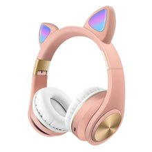 Load image into Gallery viewer, Cat Ears Bluetooth Wireless Headphones Gaming Headset with Light