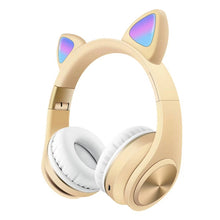 Load image into Gallery viewer, Cat Ears Bluetooth Wireless Headphones Gaming Headset with Light