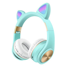 Load image into Gallery viewer, Cat Ears Bluetooth Wireless Headphones Gaming Headset with Light