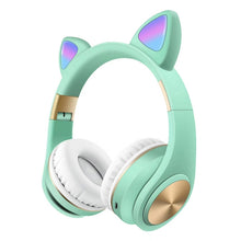 Load image into Gallery viewer, Cat Ears Bluetooth Wireless Headphones Gaming Headset with Light