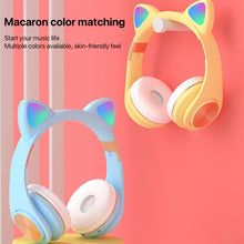 Load image into Gallery viewer, Cat Ears Bluetooth Wireless Headphones Gaming Headset with Light