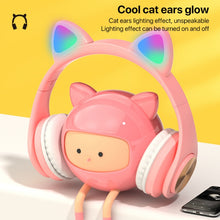 Load image into Gallery viewer, Cat Ears Bluetooth Wireless Headphones Gaming Headset with Light