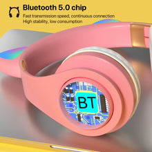 Load image into Gallery viewer, Cat Ears Bluetooth Wireless Headphones Gaming Headset with Light