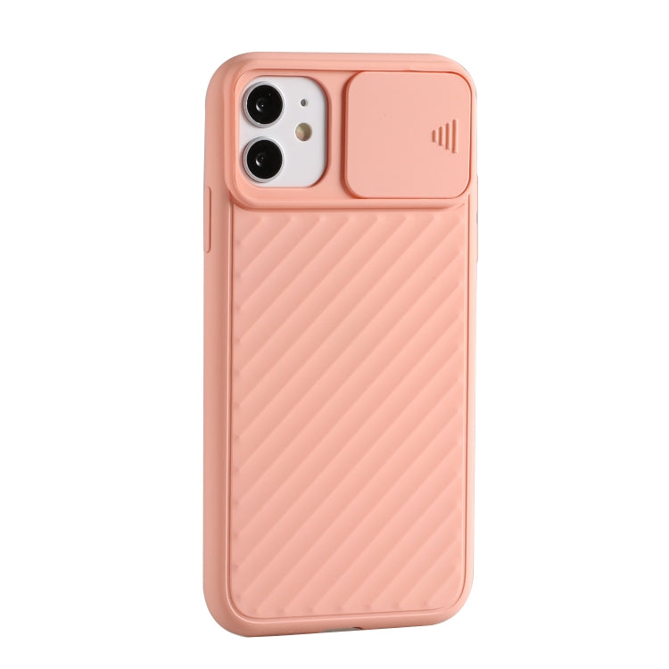 Sliding Camera Cover Design Twill Anti-Slip TPU Case, For iPhone 12 mini, For iPhone 12 / 12 Pro, For iPhone 12 Pro Max