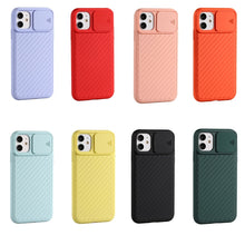 Load image into Gallery viewer, Sliding Camera Cover Design Twill Anti-Slip TPU Case, For iPhone 12 mini, For iPhone 12 / 12 Pro, For iPhone 12 Pro Max