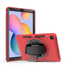 Load image into Gallery viewer, 360 Degree Rotation PC+TPU Protective Cover with Holder &amp; Hand Strap &amp; Pen Slot