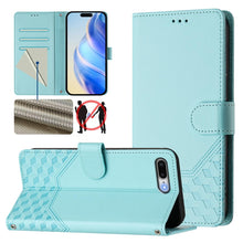 Load image into Gallery viewer, Honeycomb Embossing RFID Leather Phone Case, For iPhone 11 Pro Max, For iPhone 11, For iPhone 11 Pro, For iPhone X / XS, For iPhone XR, For iPhone XS Max, For iPhone 8 Plus / 7 Plus