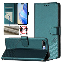 Load image into Gallery viewer, Honeycomb Embossing RFID Leather Phone Case, For iPhone 11 Pro Max, For iPhone 11, For iPhone 11 Pro, For iPhone X / XS, For iPhone XR, For iPhone XS Max, For iPhone 8 Plus / 7 Plus