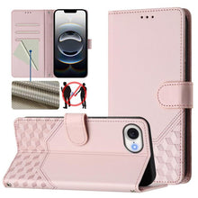 Load image into Gallery viewer, Honeycomb Embossing RFID Leather Phone Case, For iPhone 18 Pro / 17 Pro, For iPhone 18 Pro Max / 17 Pro Max, For iPhone 17e / 16e, For iPhone 17, For iPhone Air, For iPhone 16 Pro Max, For iPhone 16 Pro, For iPhone 16 Plus