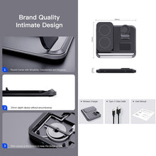 Load image into Gallery viewer, DW08 15W 3 in 1 Folding Wireless Charger