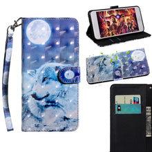 Load image into Gallery viewer, 3D Painted Pattern Horizontal Flip TPU + PU Leather Case with Holder &amp; Card Slots &amp; Wallet &amp; Lanyard