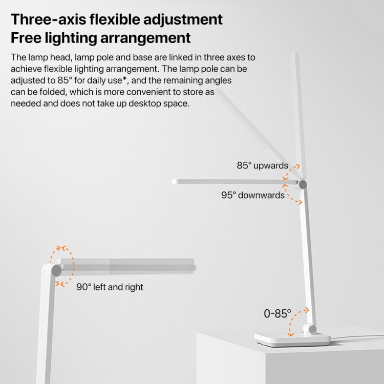 Original Xiaomi Mijia LED Desk Lamp 2 Lite Anti Blue-ray Three Levels Brightness, US Plug